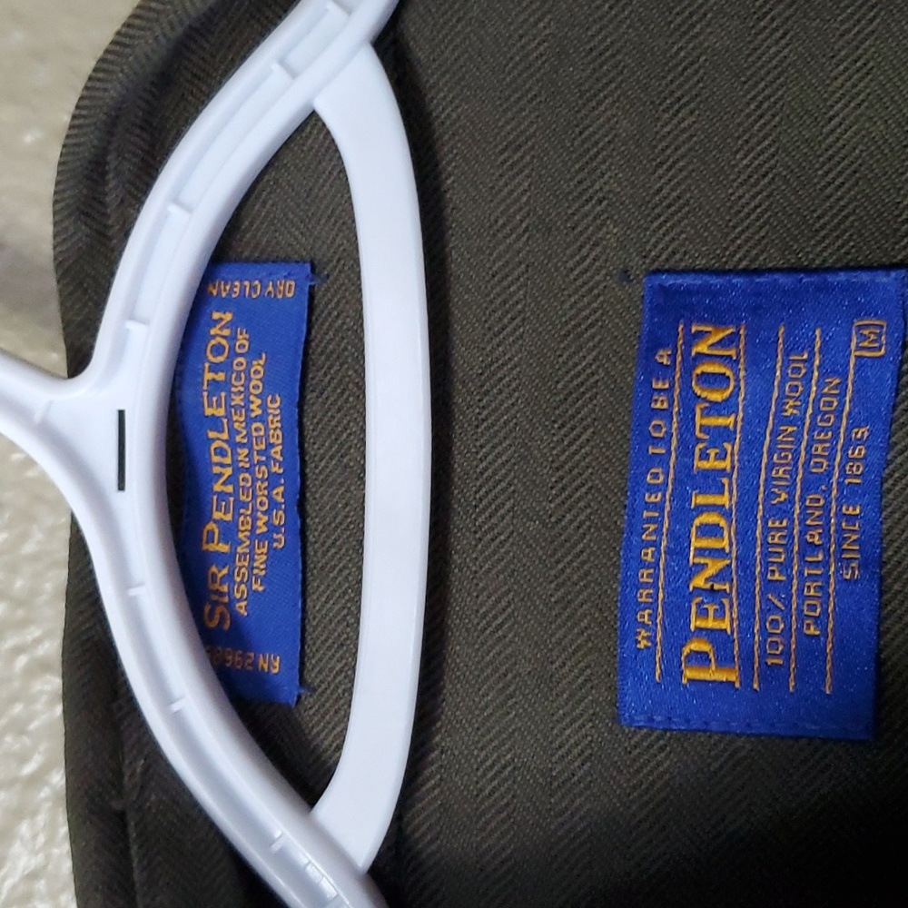 Sir Pendleton M Wool Button Down Longsleeve Shirt… - image 6